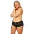 NORTIE Gunilla Black Kanten Kruisloze Hipster Plus Size
