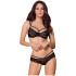 Obsessive Zwarte Kanten Bh Set