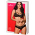 Obsessive Zwarte Kanten Bh Set