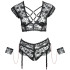 Cottelli Bondage Kruisloze Set met Handboeien Plus Size