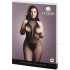Le Désir Zwarte Catsuit met Halternek Plus Size