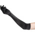baseks Black Lange Satijnen Handschoenen