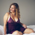 NORTIE Basil Bordeaux Babydoll Set Plus Size