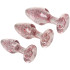 baseks Pink Glitter Buttplug Set