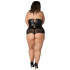 NORTIE Fetish Wetlook Korset Plus Size