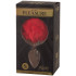Alive BDSM Line Red Fluffy Twist Metalen Buttplug Small