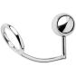 Rimba Metalen Cockring met Anaal Kogel