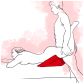 Liberator Wedge Sekskussen Rood