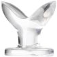 Master Series Anchored Buttplug - Transparent