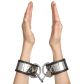 Rimba Metal Locked Leren Verstelbare Handboeien