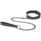 obaie Kunstleren Halsband met Ketting