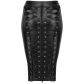 Noir Handmade Power Wetlook Kokerrok