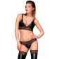 Noir Handgemaakt Power Wetlook Bralette