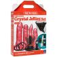 Vac-U-Lock Crystal Jellies op Afstand Bedienbare Strap-On Set