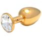 Rosebuds Gold Swarovski Crystal Buttplug Medium