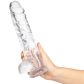 Willie City Classic Clear Realistische Dildo met Zuignap 24,5 cm.
