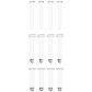 Mancage Transparante Reservespelden Set 12 stuks