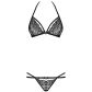 Obsessive Zwarte Beha met Halternek Set