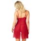 NORTIE Gro Rode Kanten Babydoll Set