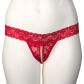 NORTIE Malin Red Orgasm Kruisloze Parel G-string Plus Size