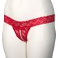 NORTIE Malin Red Orgasm Kruisloze Parel G-string Plus Size