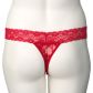 NORTIE Malin Red Orgasm Kruisloze Parel G-string Plus Size