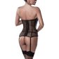 Grey Velvet Bustier Set
