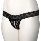 NORTIE Malin Black Orgasm Kruisloze Parel G-string Plus Size