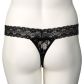 NORTIE Malin Black Orgasm Kruisloze Parel G-string Plus Size
