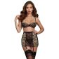 Dreamgirl Leopard Bh en Jarretelrok Set
