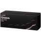 Sinful Black Groove Glazen Dildo 17 cm