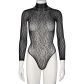NORTIE Oda Black Leopard Kruisloze Bodystocking