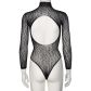 NORTIE Oda Black Leopard Kruisloze Bodystocking