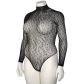 NORTIE Oda Black Leopard Kruisloze Bodystocking Plus Size