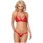 Obsessive Red Kanten String en BH Set