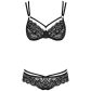 Obsessive Zwarte Kanten Bh Set
