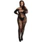 Le Désir Catsuit met Lange Mouwen en Zonder Kruis Plus Size