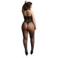 Le Désir Zwarte Catsuit met Halternek Plus Size