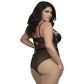 Dreamgirl Teddy met Luipaardprint Plus Size