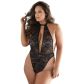 Allure Diva Brooke Kant & Mesh Halter Teddy Plus Size