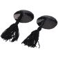 baseks Black Ronde Tepelstickers met Kwastjes