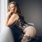 NORTIE Astrid Kanten Catsuit met Open Kruis Plus Size
