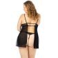 NORTIE Basil Black Babydoll Set Plus Size