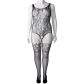 NORTIE Astrid Kanten Catsuit met Open Kruis Plus Size