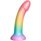 baseks Colour-mix Siliconen Dildo met Zuignap 18 cm