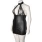NORTIE Fetish Wetlook Halternek Jurk Plus Size