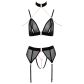 Abierta Fina Mesh Peekaboo BH Set