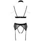 Abierta Fina Mesh Peekaboo BH Set
