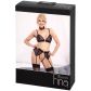 Abierta Fina Mesh Peekaboo BH Set