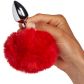 Alive BDSM Line Red Fluffy Twist Metalen Buttplug Small